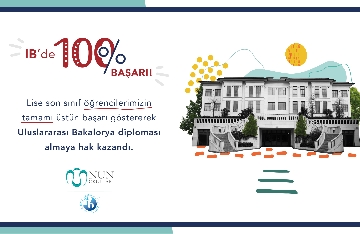 Öğrencilerimizden %100 Uluslararası Bakalorya Başarısı!