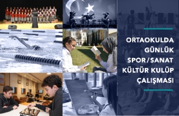 NUN Ortaokulu spor, sanat, kültür kulüplerini hayata geçiriyor